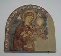 Pise, eglise San Sebastiano in Banchi, Vierge a l'Enfant (de Enrico di Tedice, v 1250)